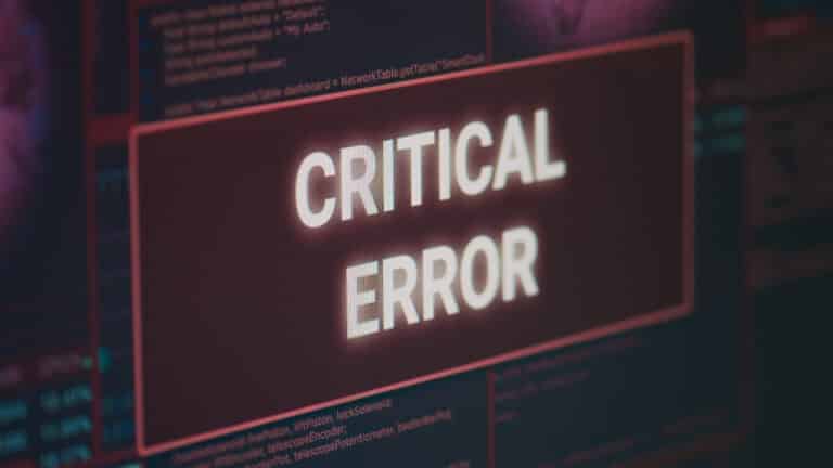 critical error wordpress