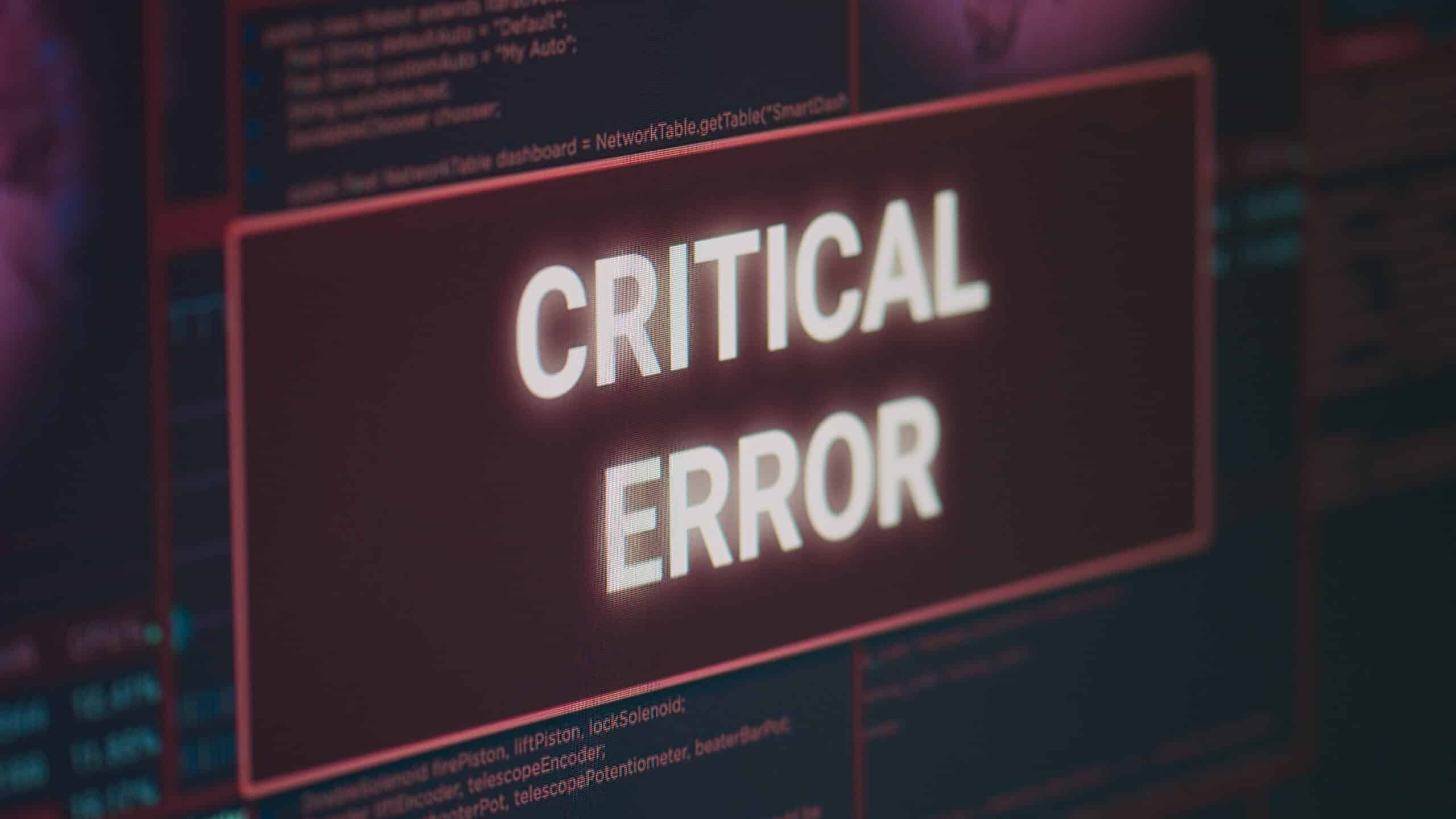 critical error wordpress