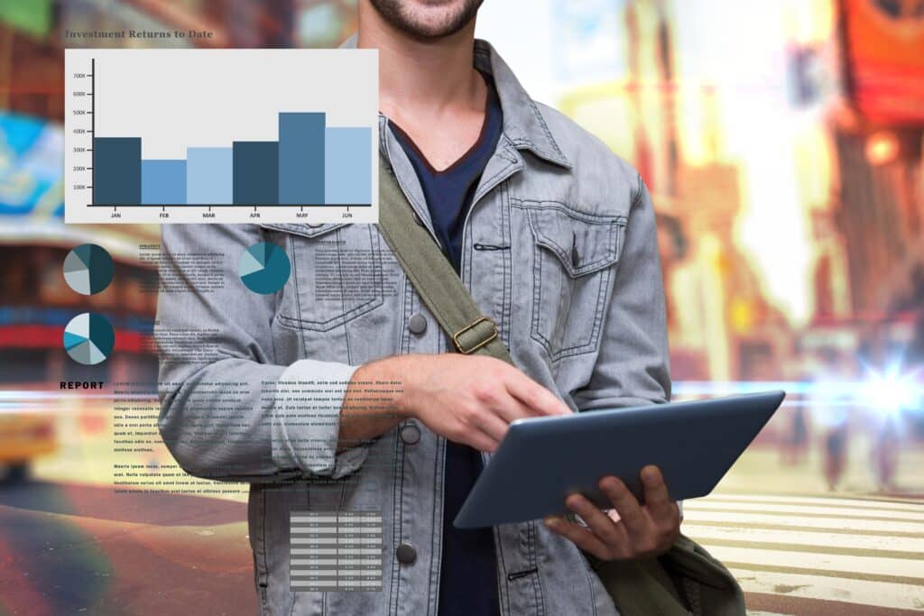 a male blogger trying to monitor Topic Cluster Performance